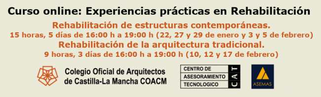 CURSO ONLINE: EXPERIENCIAS PRÁCTICAS EN REHABILITACIÓN DE EDIFICIOS